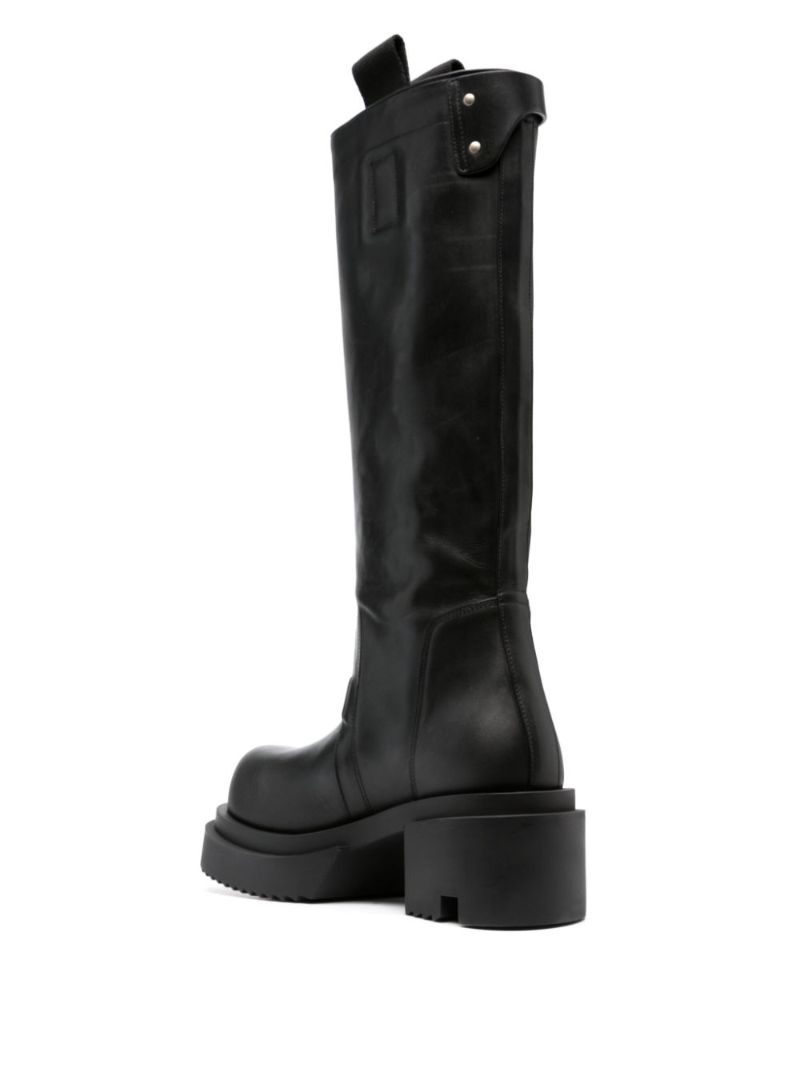 Black Bogun 80 Knee-high Leather Boots