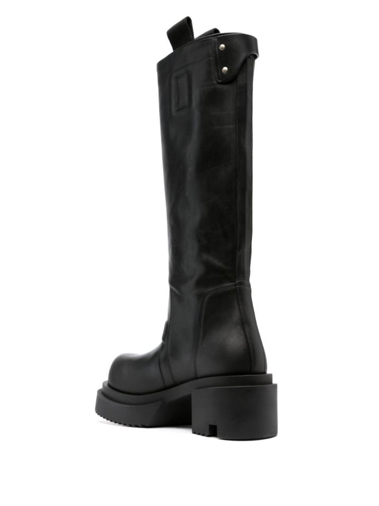 Black Bogun 80 Knee-high Leather Boots