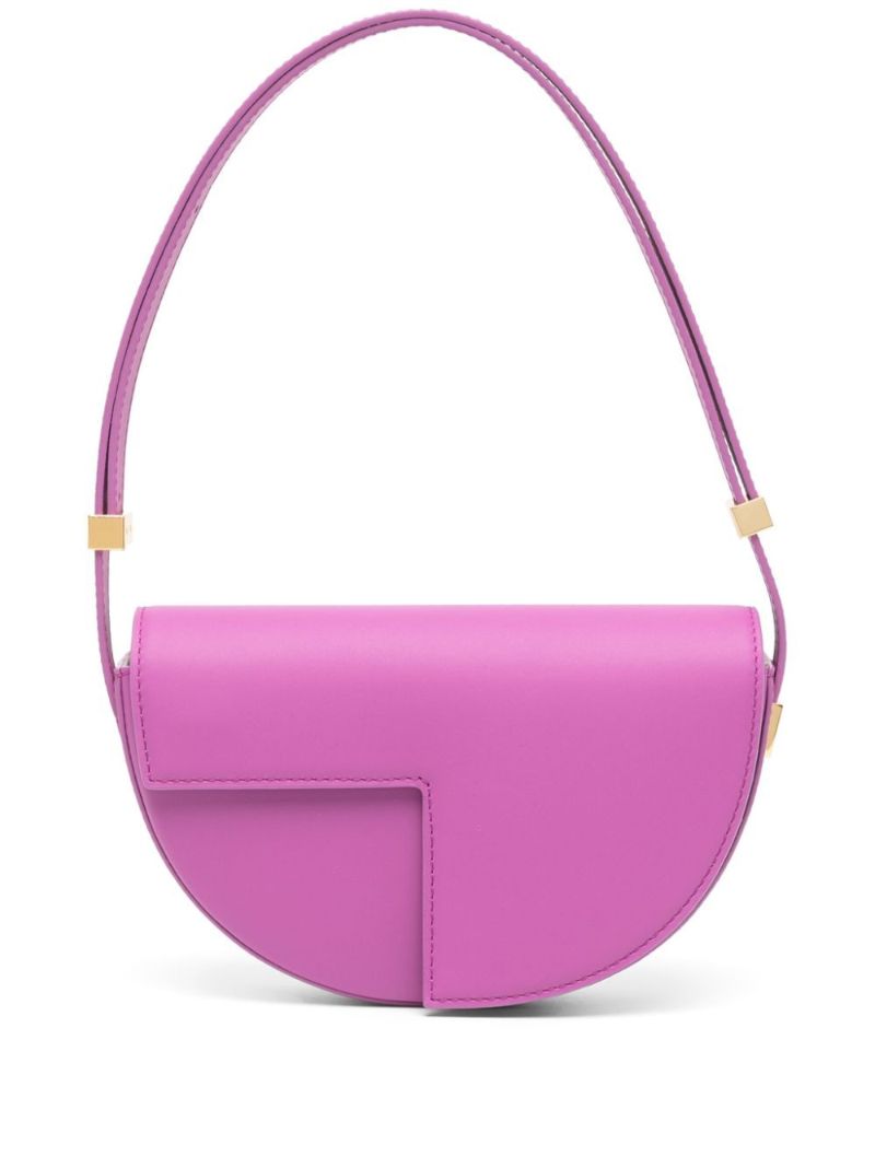 Purple Le Patou Leather Shoulder Bag