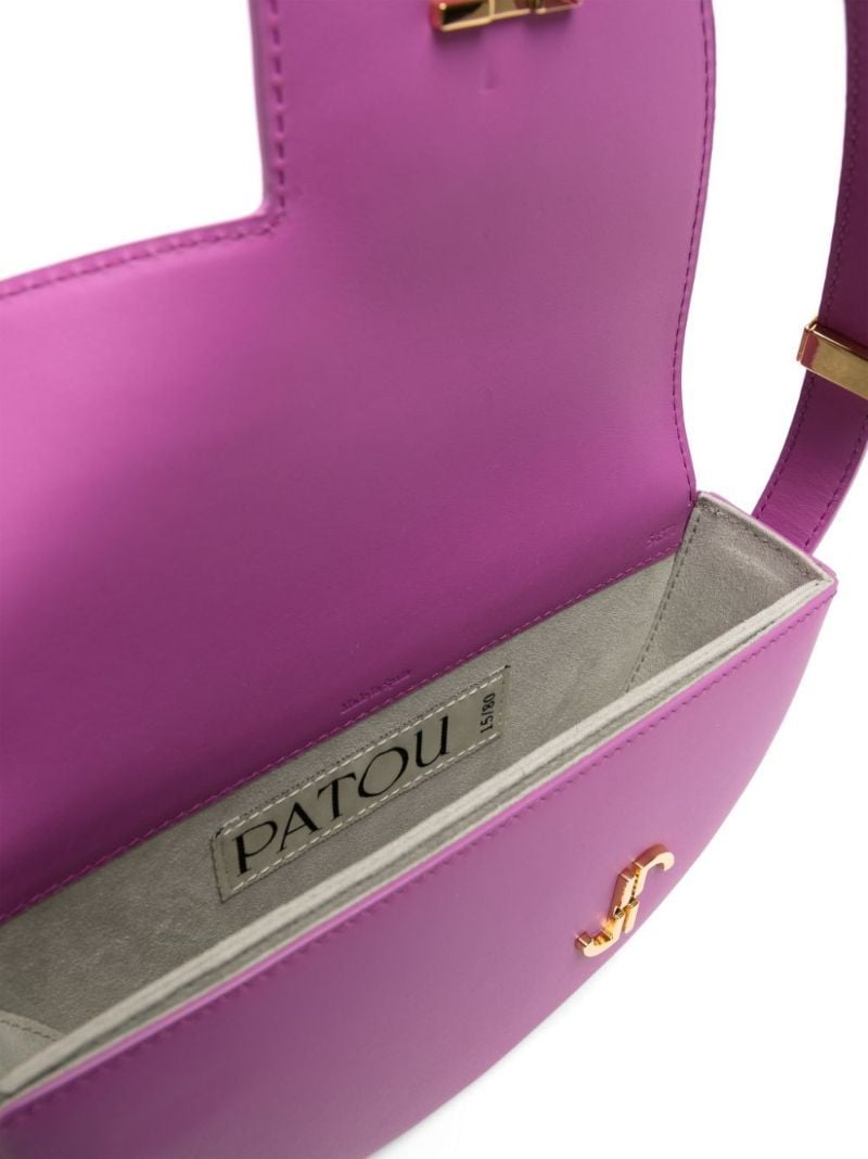 Purple Le Patou Leather Shoulder Bag