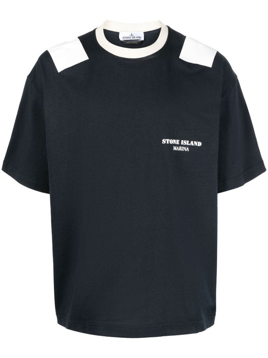 Blue Marina Cotton T-shirt
