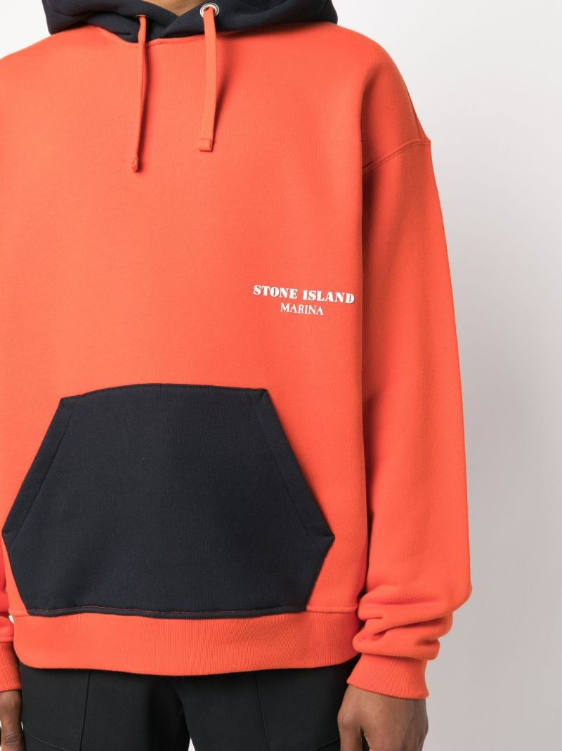 Orange Marina Cotton Hoodie