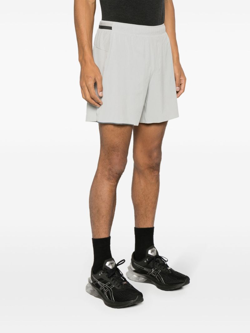 Grey Surge Lined 6 Inch Running Shorts