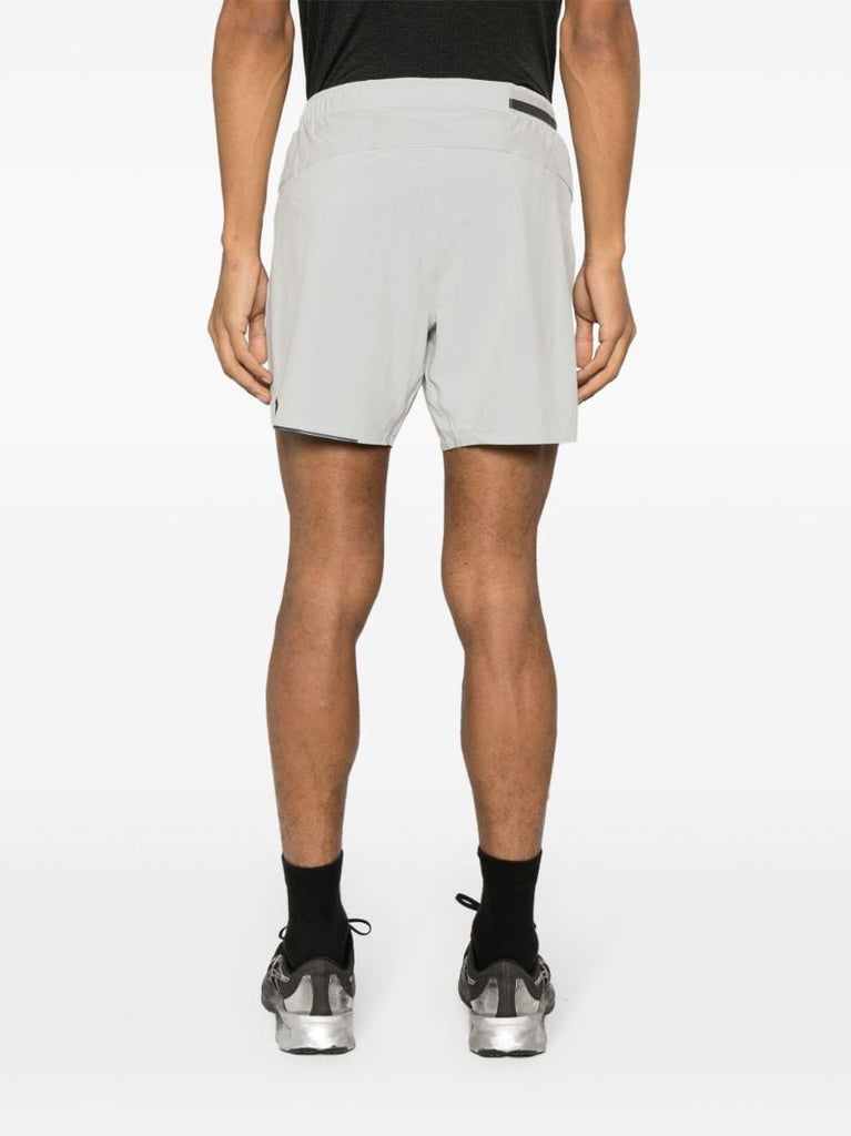 Grey Surge Lined 6 Inch Running Shorts