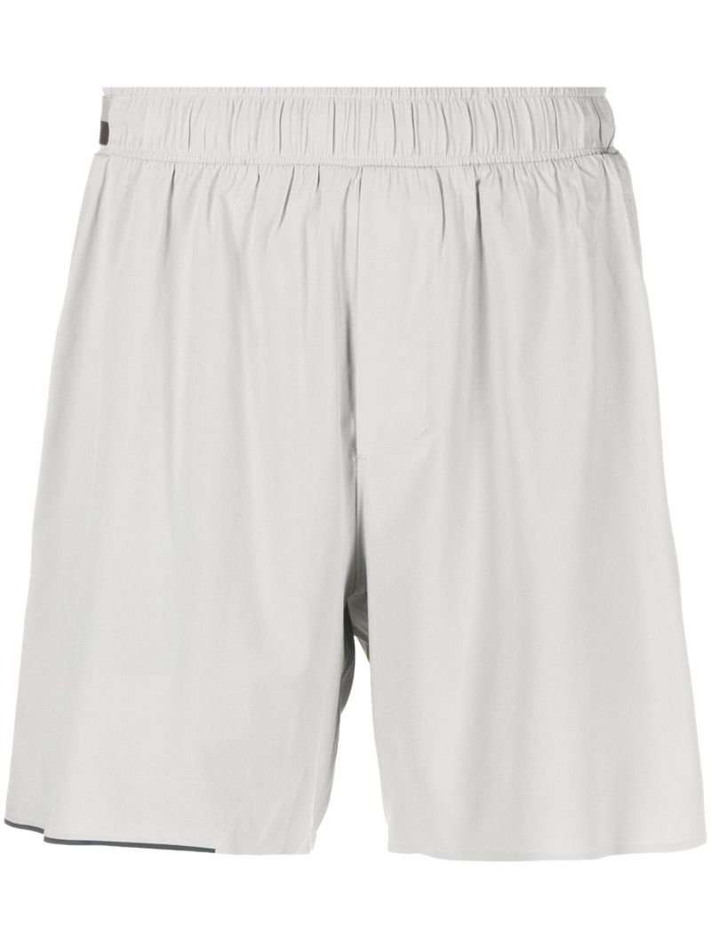 Grey Surge Lined 6 Inch Running Shorts