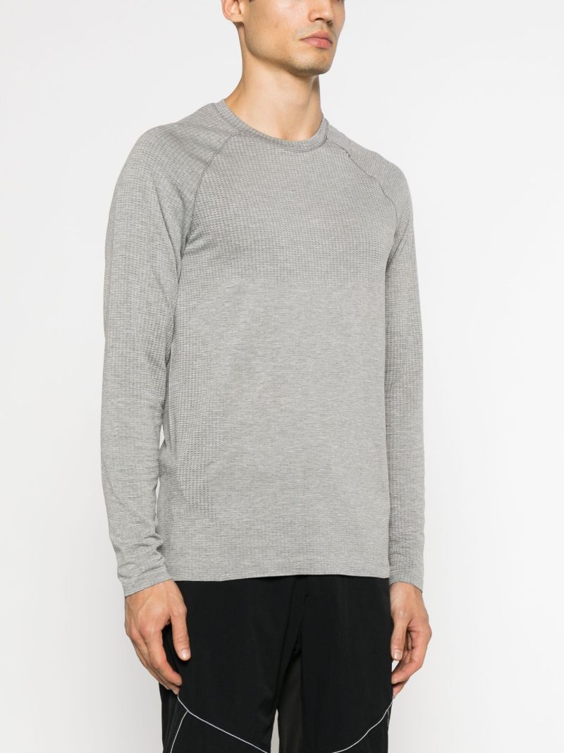 Grey Metal Vent Tech Long-sleeve T-shirt