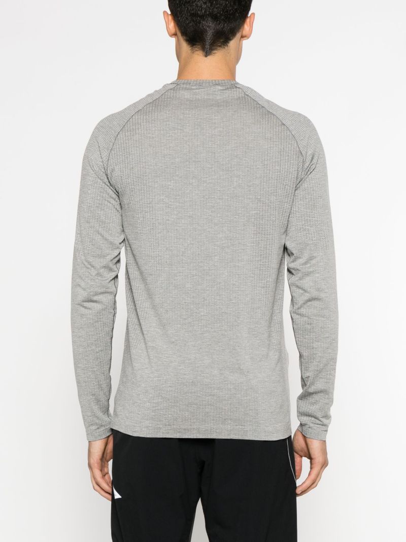 Grey Metal Vent Tech Long-sleeve T-shirt