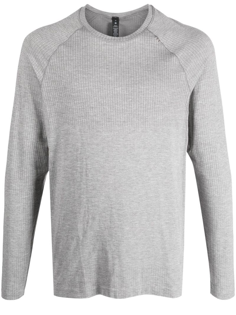 Grey Metal Vent Tech Long-sleeve T-shirt