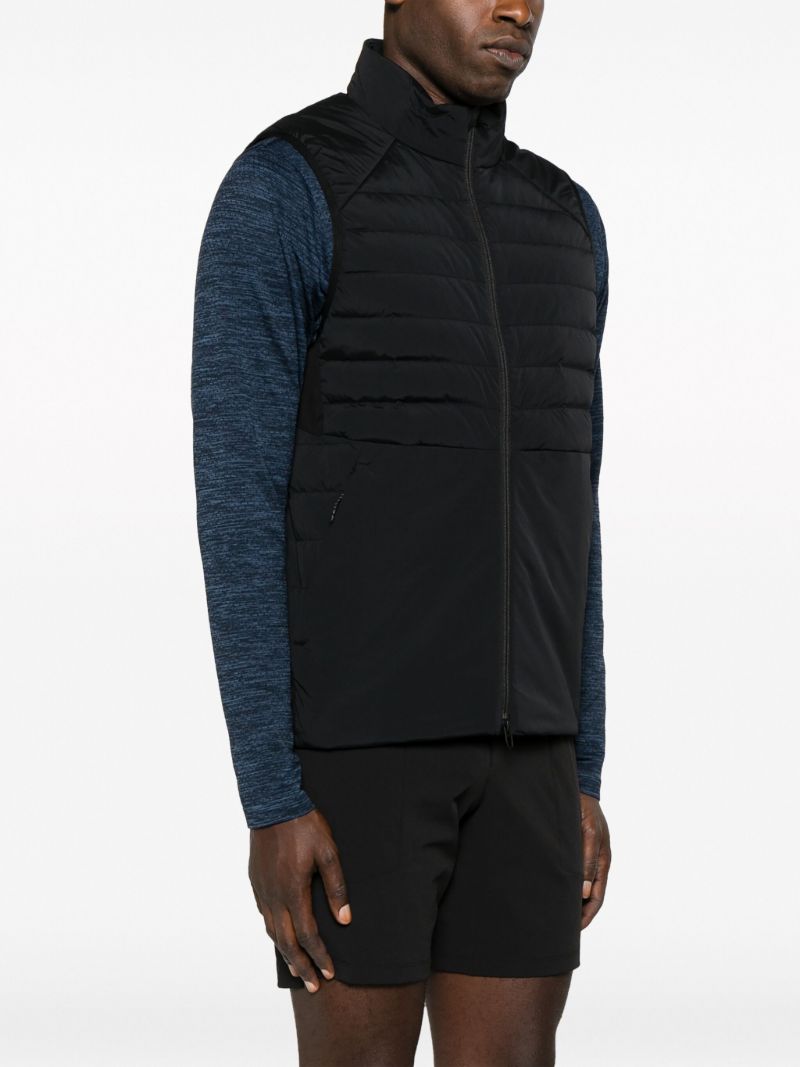 Black Down for It All Quilted Vest