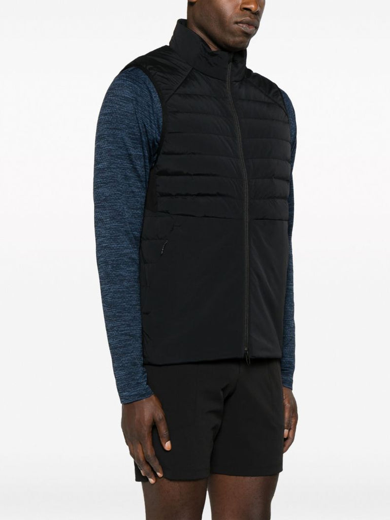 Black Down for It All Quilted Vest
