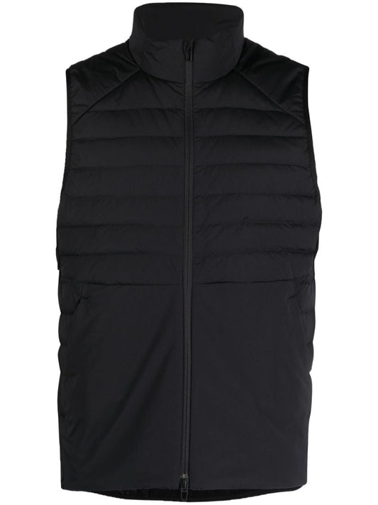 Black Down for It All Quilted Vest