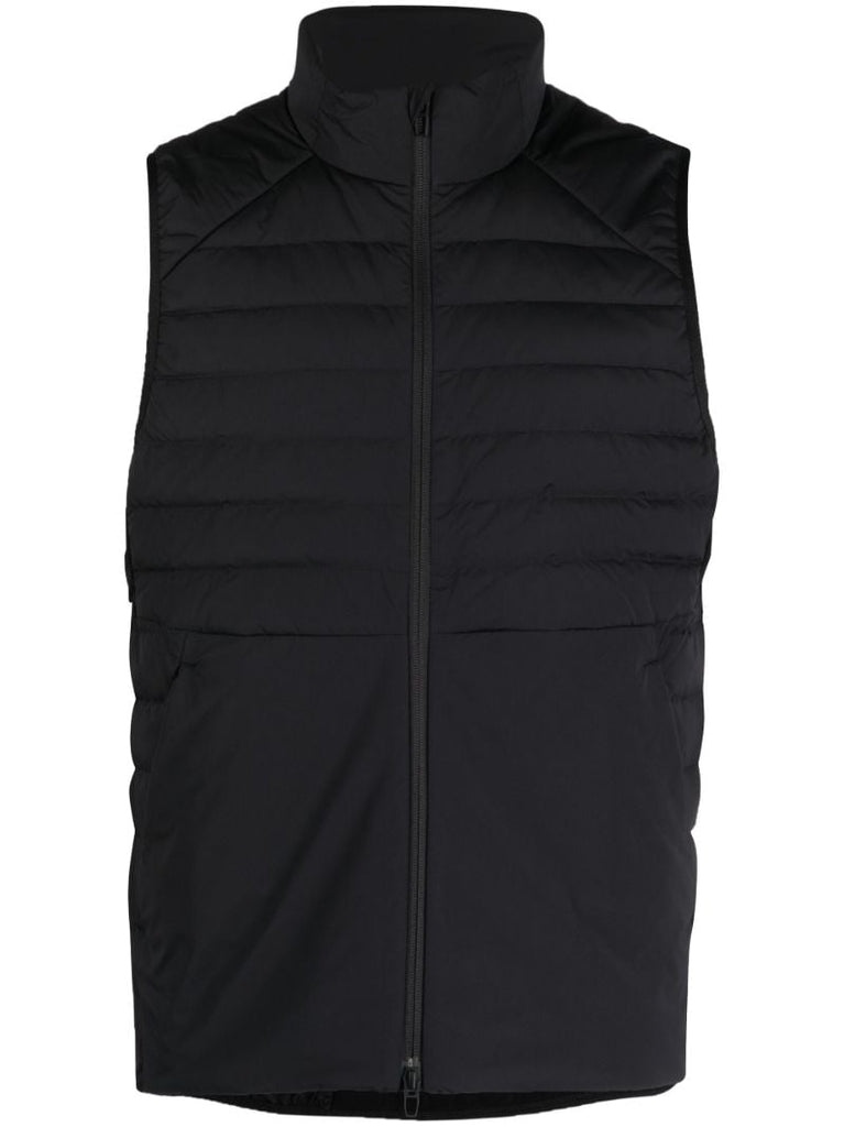 Black Down for It All Quilted Vest