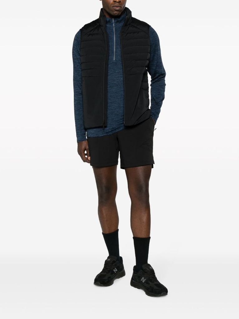 Black Down for It All Quilted Vest
