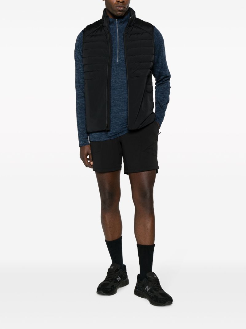 Black Down for It All Quilted Vest