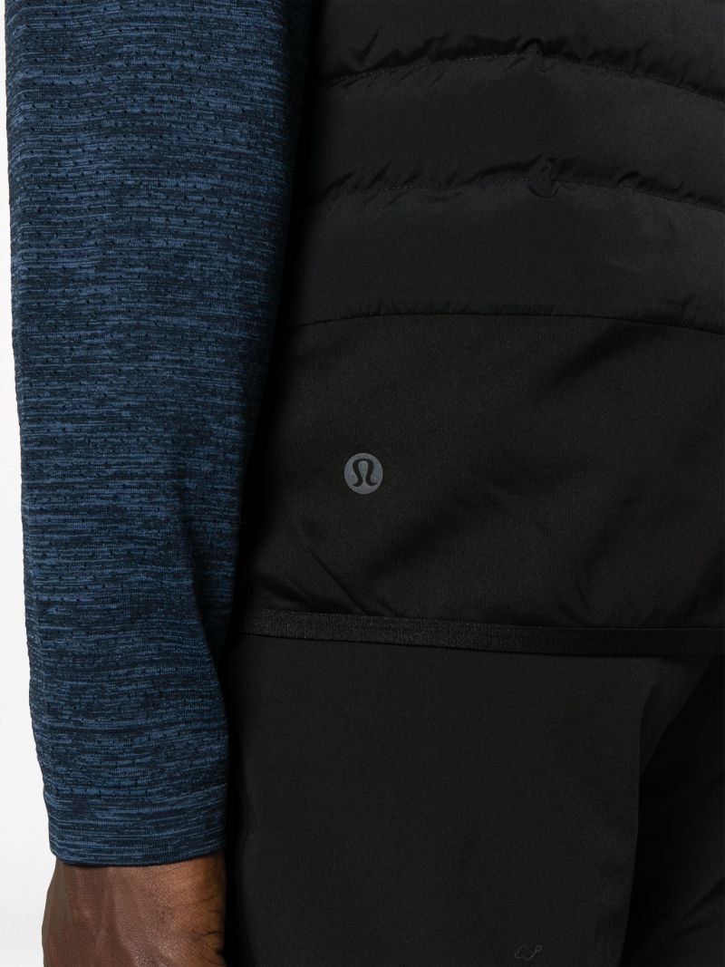 Black Down for It All Quilted Vest