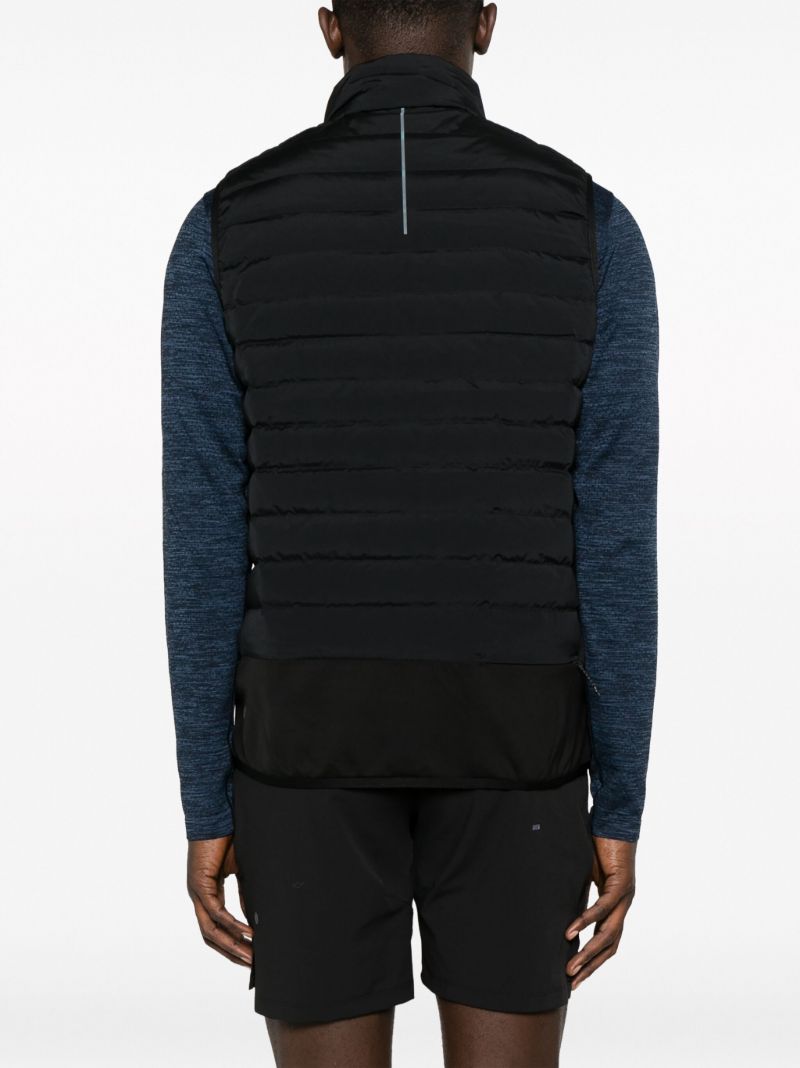 Black Down for It All Quilted Vest