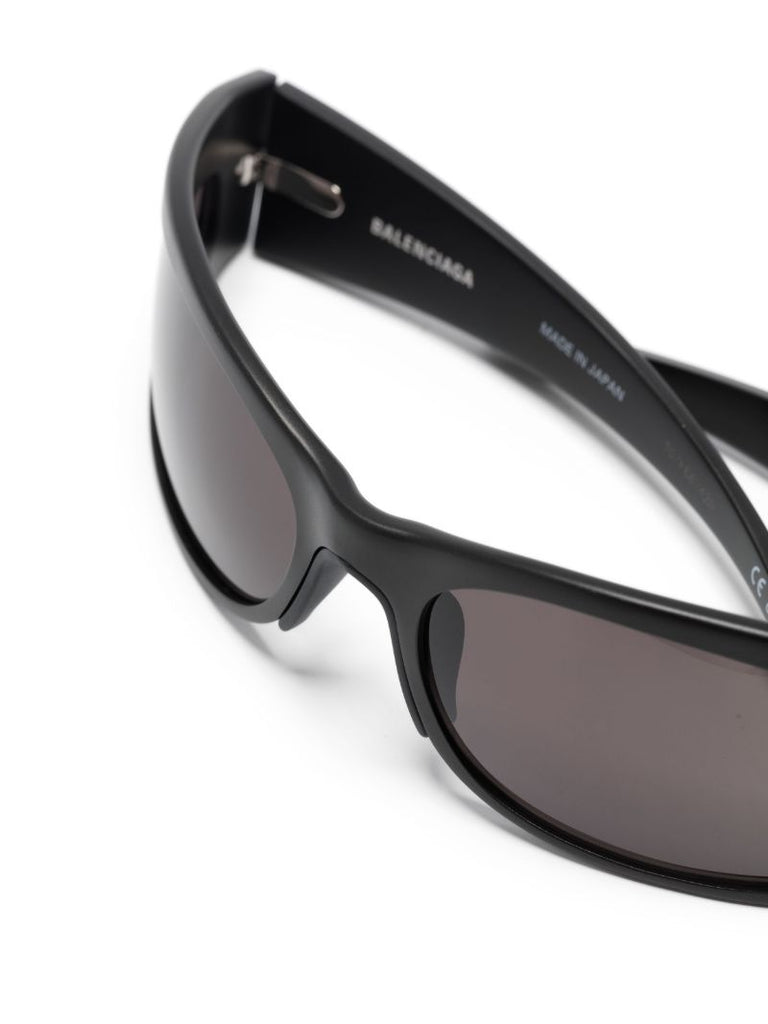 Black Reverse Xpander Wrap Sunglasses