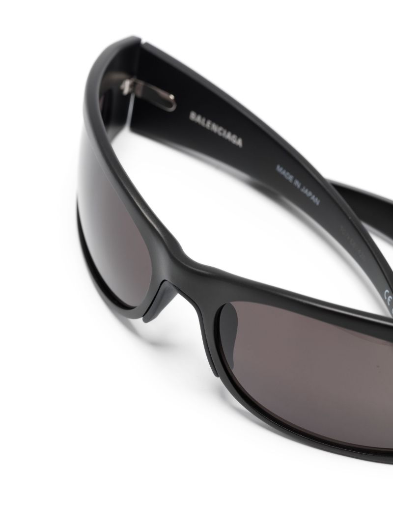 Black Reverse Xpander Wrap Sunglasses
