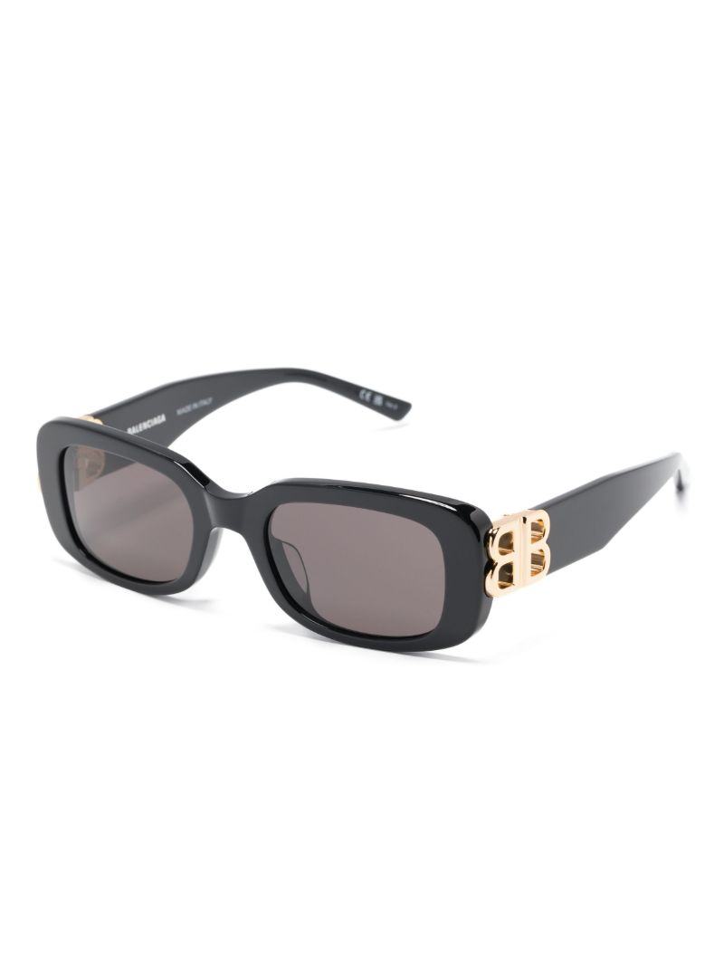 Black Dynasty Rectangle Sunglasses