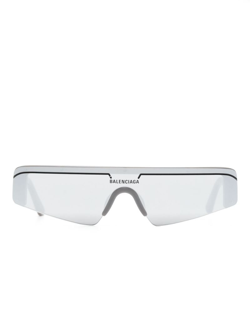 Grey Ski Rectangular-frame Sunglasses