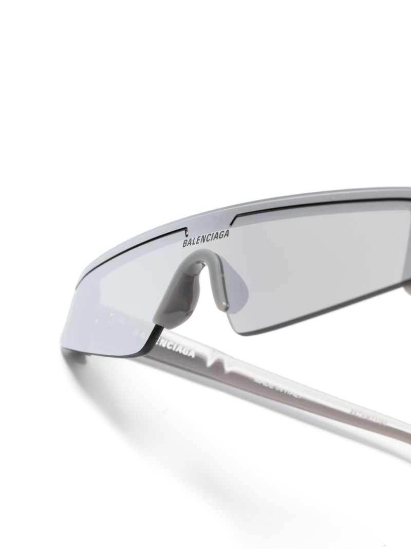 Grey Ski Rectangular-frame Sunglasses