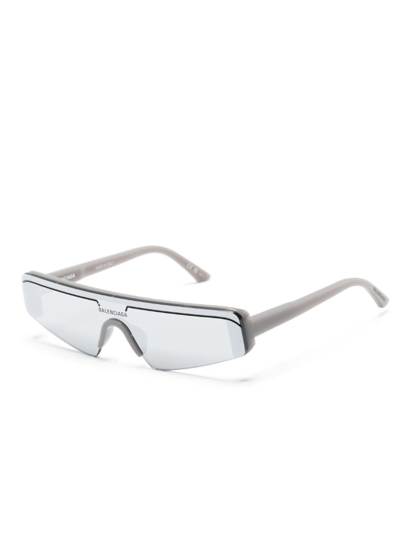 Grey Ski Rectangular-frame Sunglasses