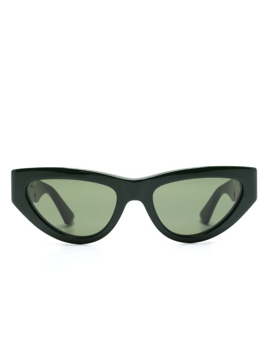 Green Angle Cat-eye Sunglasses