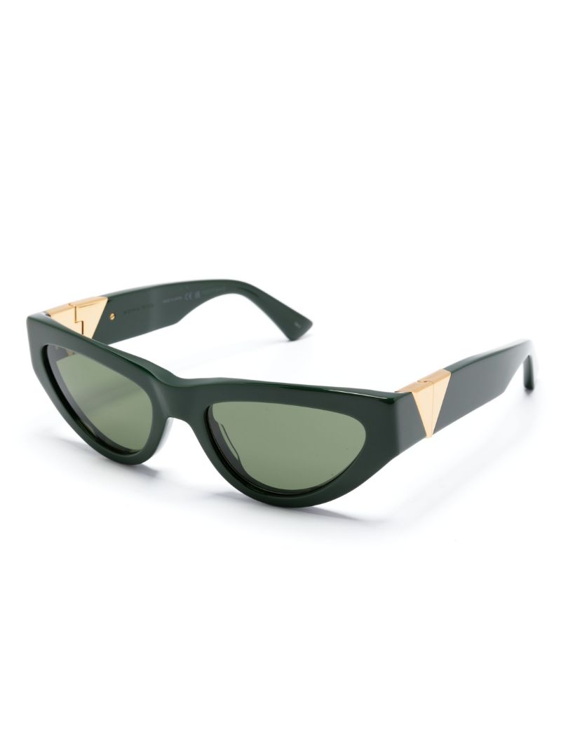 Green Angle Cat-eye Sunglasses