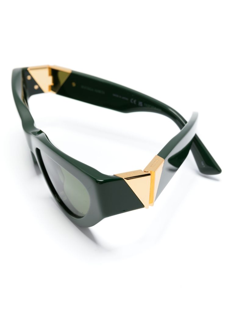 Green Angle Cat-eye Sunglasses
