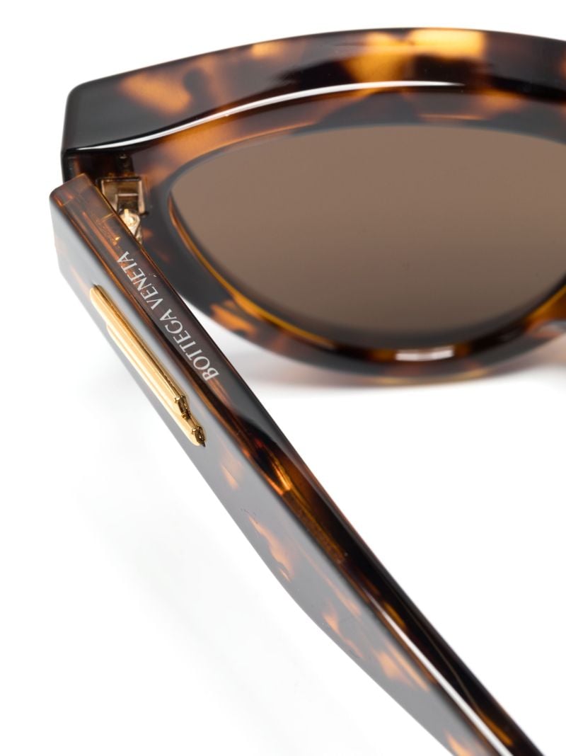 Brown Edgy Cat-eye Sunglasses