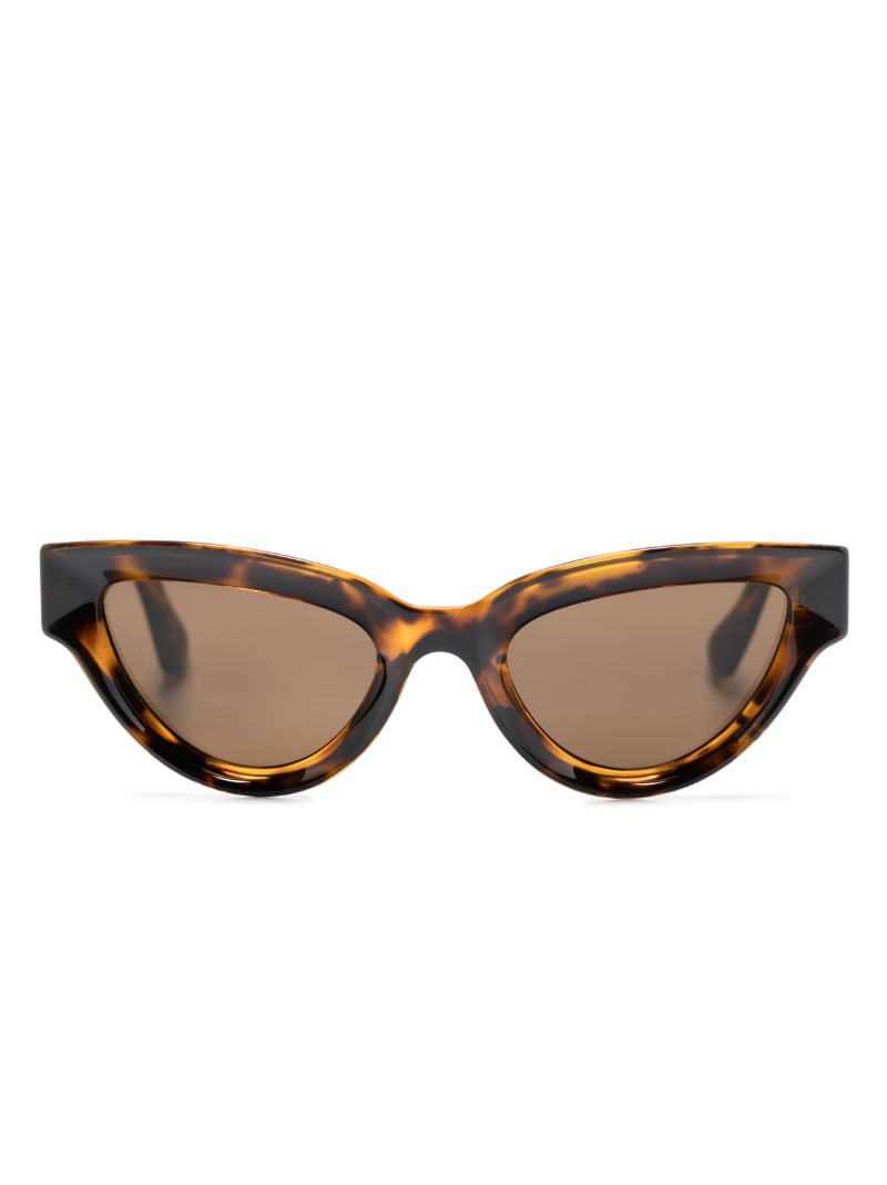 Brown Edgy Cat-eye Sunglasses