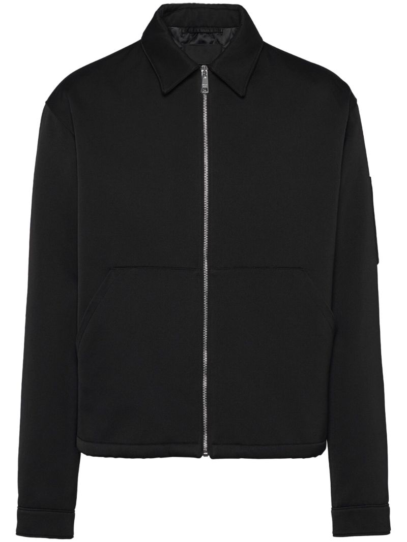 Black Triangle Logo Shirt Jacket