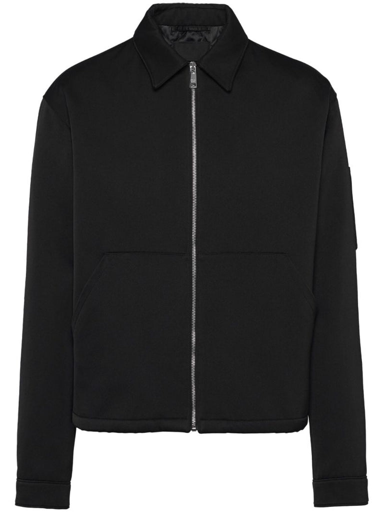 Black Triangle Logo Shirt Jacket