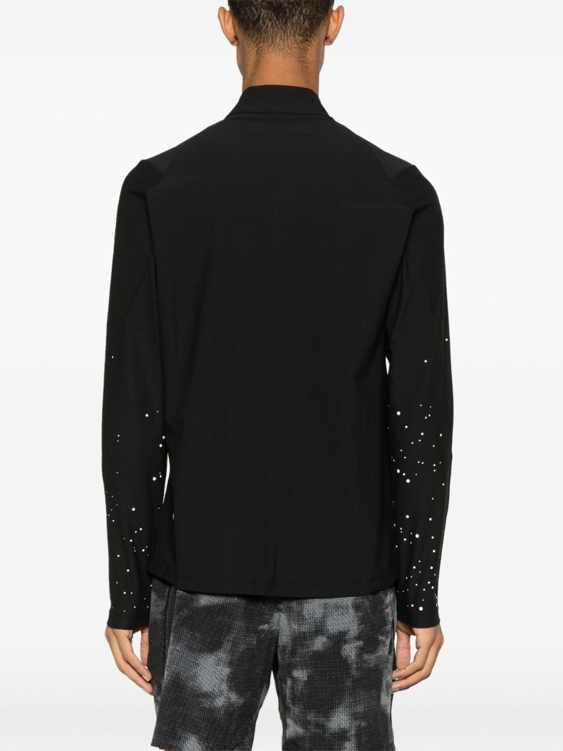 Black Half-zip Logo-print Sweatshirt