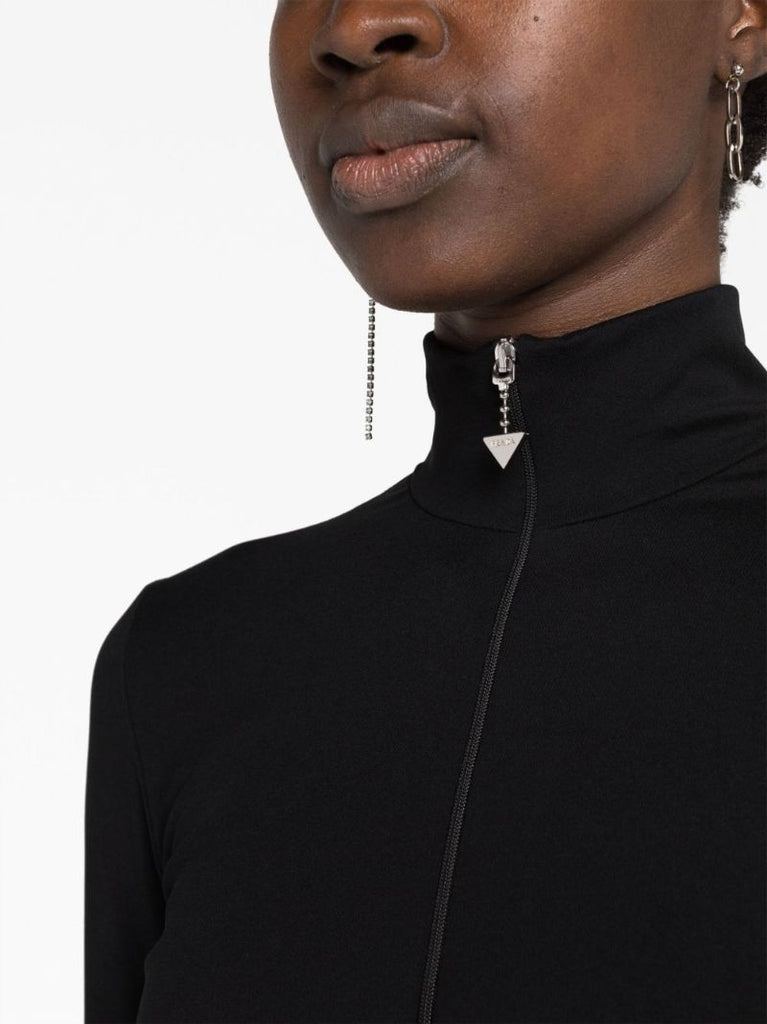 Black Logo High Neck Sweater