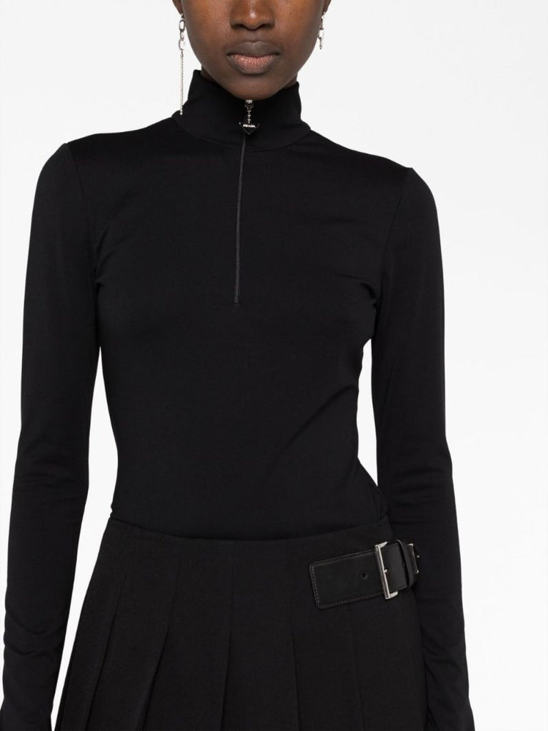 Black Logo High Neck Sweater