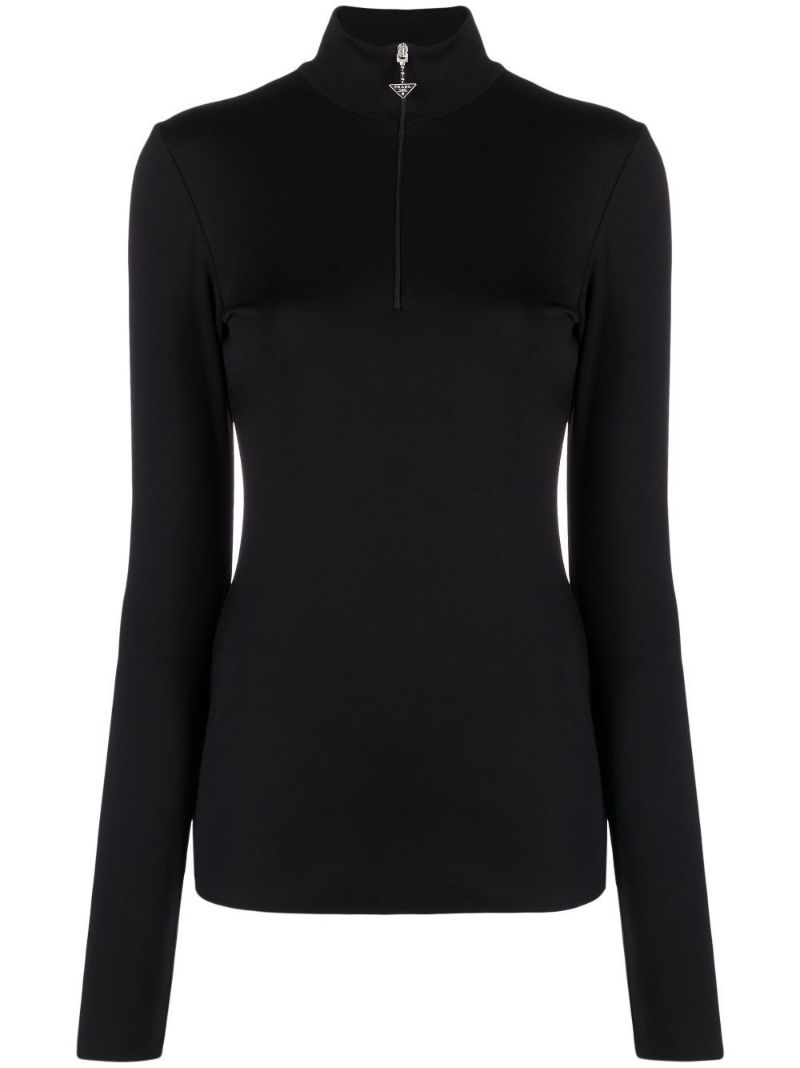 Black Logo High Neck Sweater