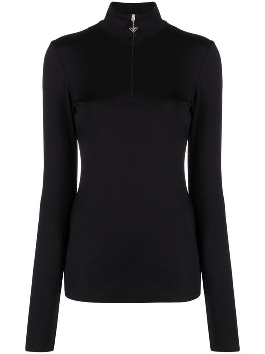 Black Logo High Neck Sweater
