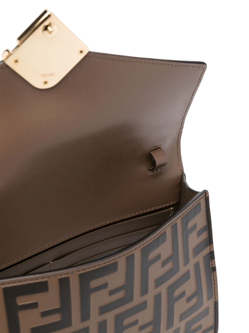 Brown Ff Diamonds Chain Wallet