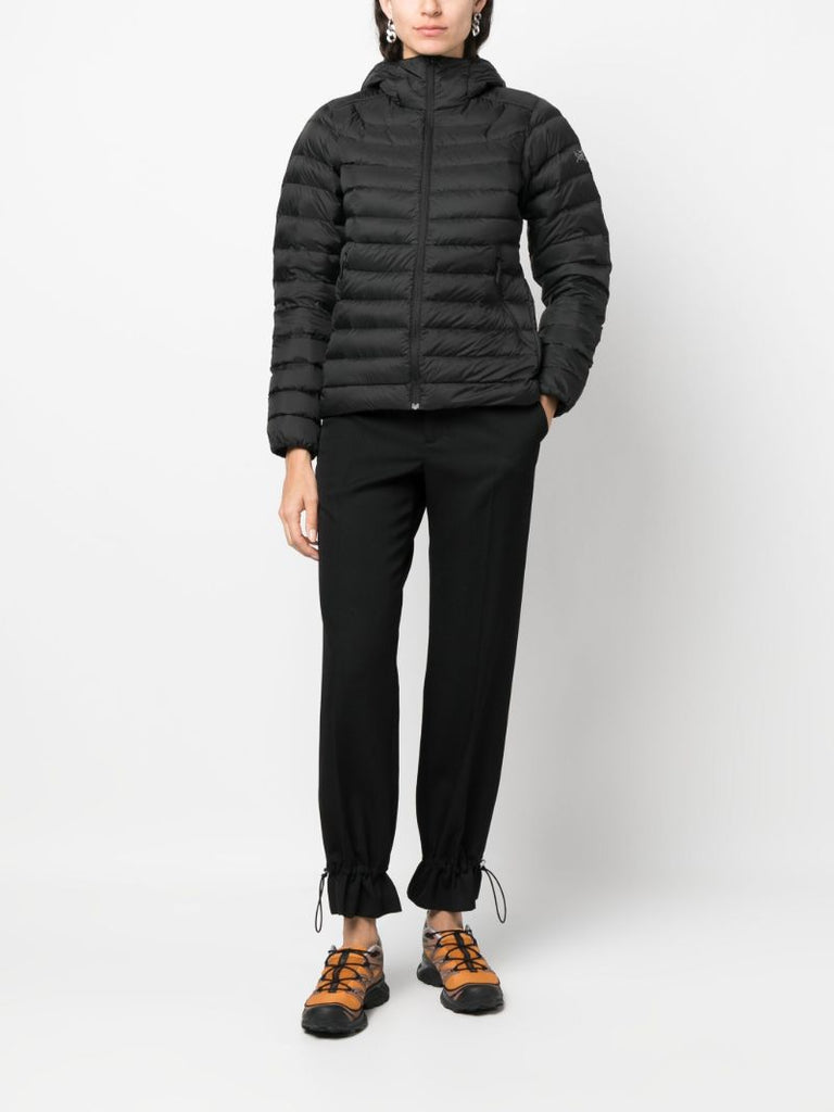 Black Hooded Puffer Jacket