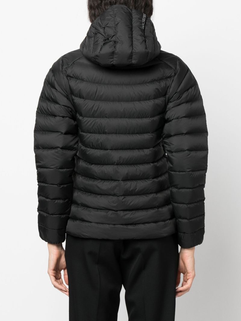 Black Hooded Puffer Jacket