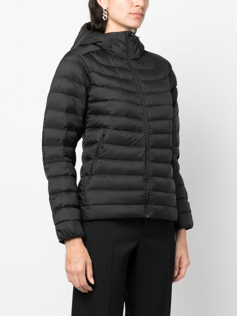 Black Hooded Puffer Jacket