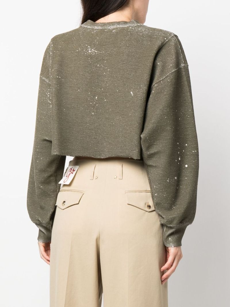 Neutral Straight-leg Wool Trousers