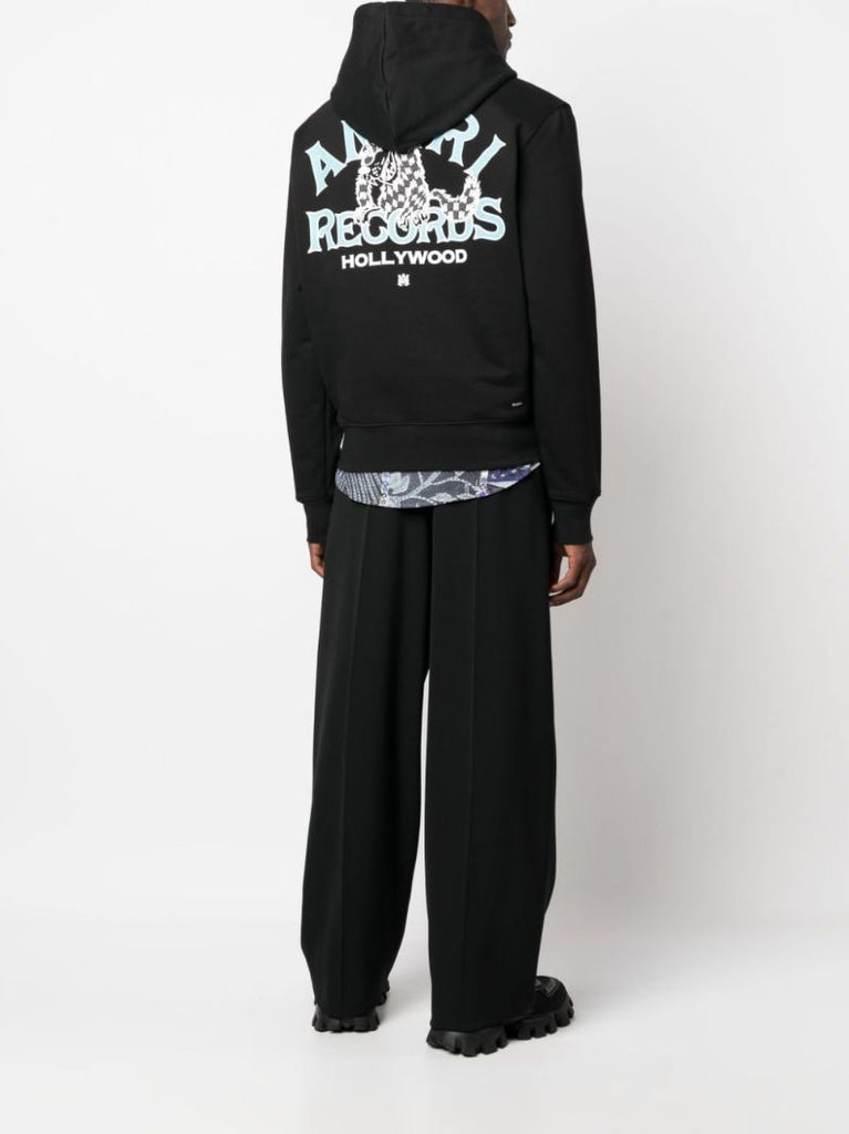 Black Logo-print Cotton Hoodie