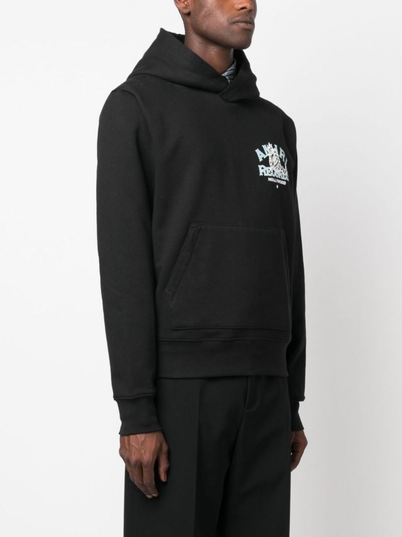 Black Logo-print Cotton Hoodie