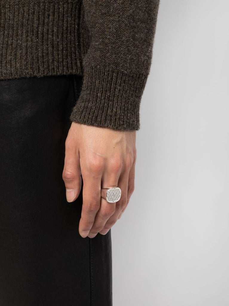 Sterling Silver Lactea Crystal Ring