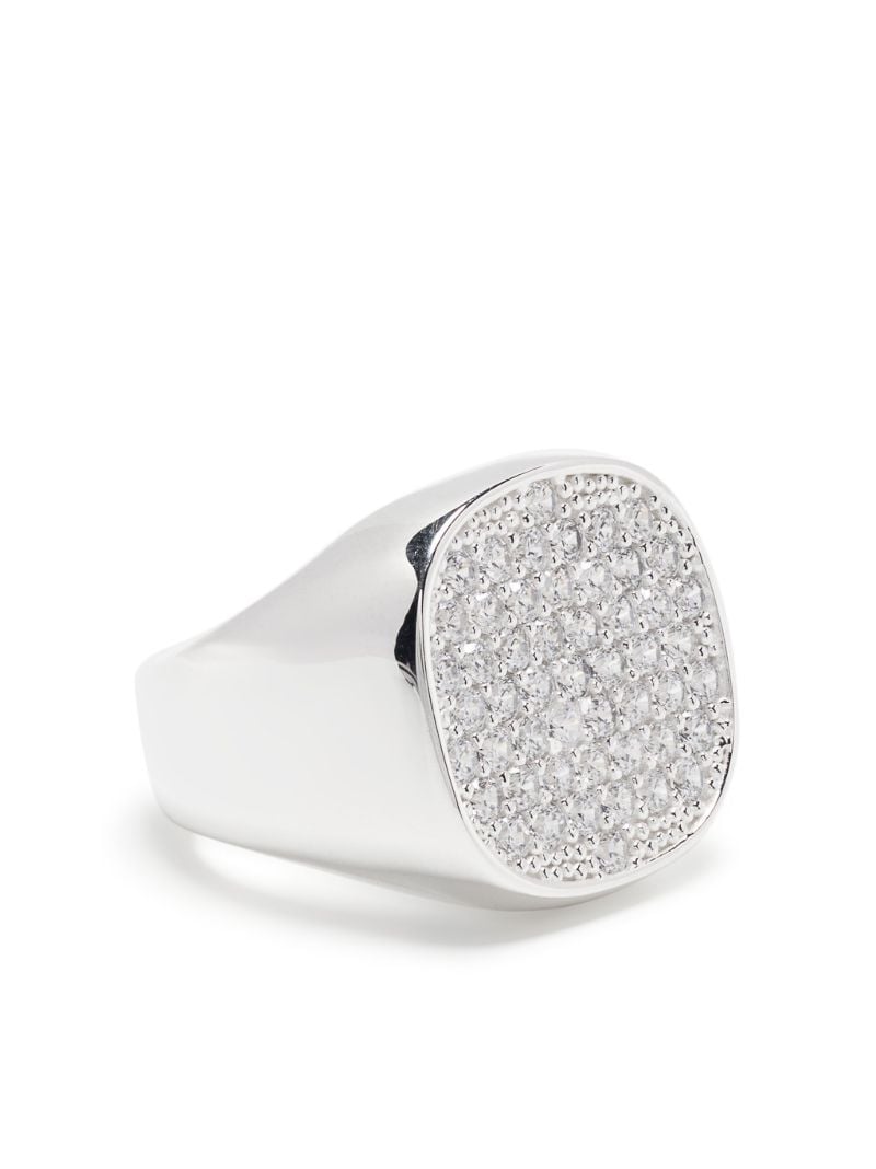 Sterling Silver Lactea Crystal Ring