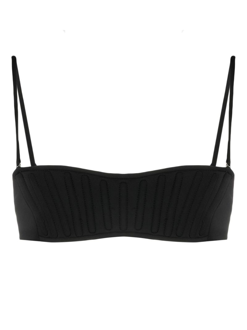 Black Corset Bikini Top