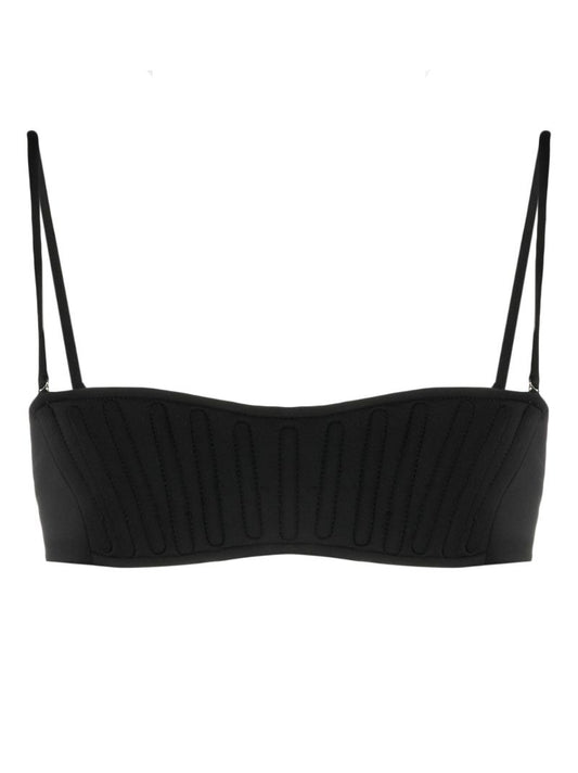 Black Corset Bikini Top