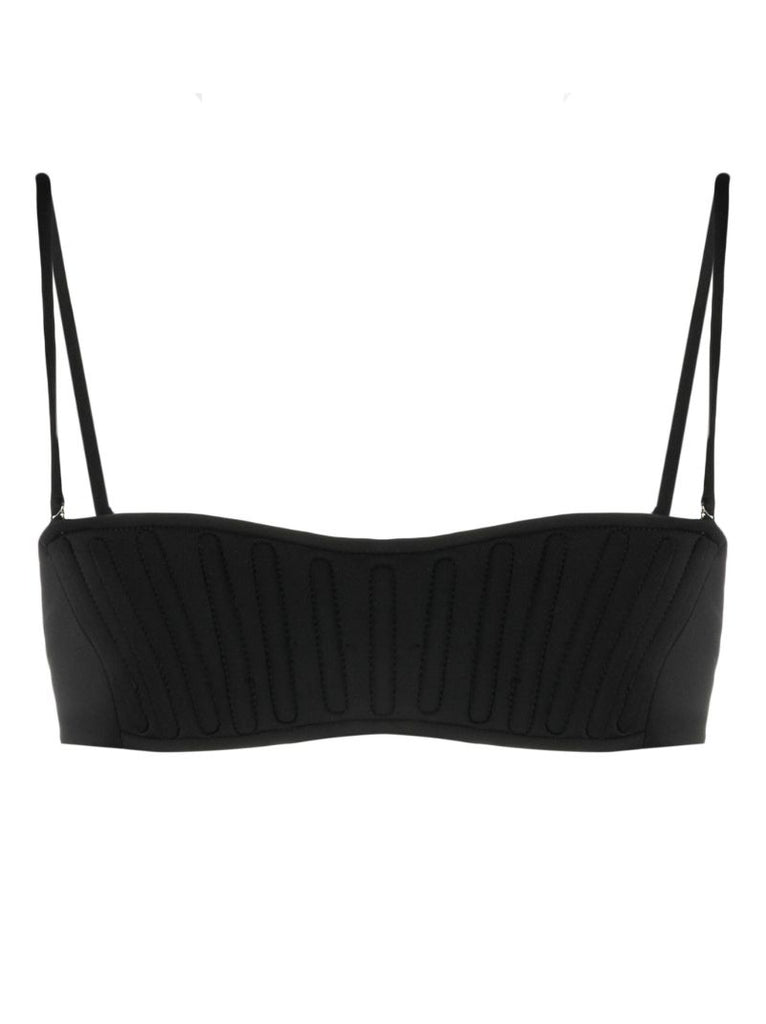 Black Corset Bikini Top